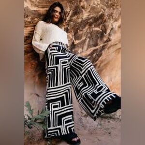 H&M Monochrome Striped Pants